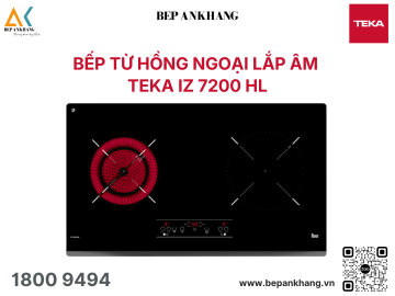 Bếp kính âm 1 từ 1 hồng ngoại Teka IZ 7200 HL - Made in Turkey
